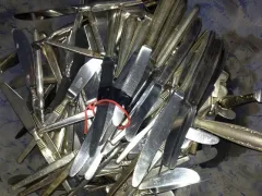 Versilberte Messer